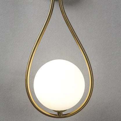 Applique murale LED Globe en verre