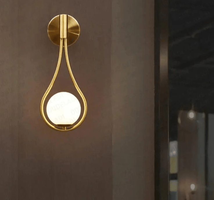 Applique murale LED Globe en verre