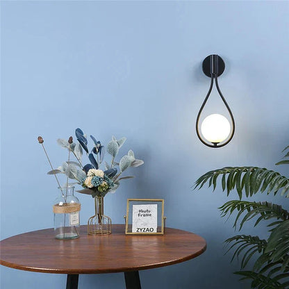 Applique murale LED Globe en verre