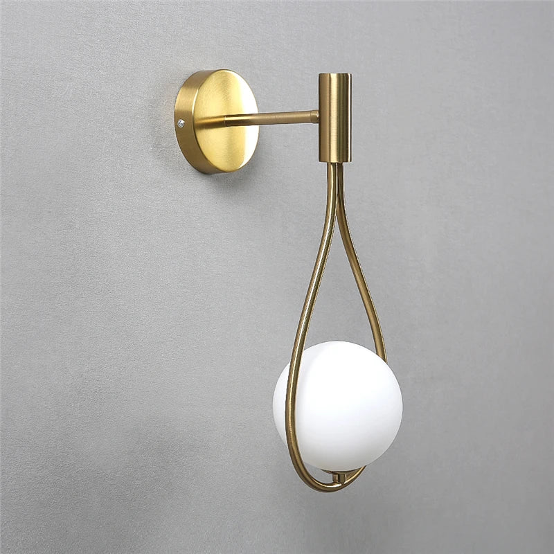 Applique murale LED Globe en verre
