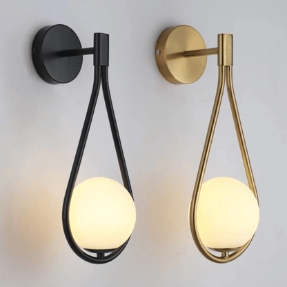 Applique murale LED Globe en verre