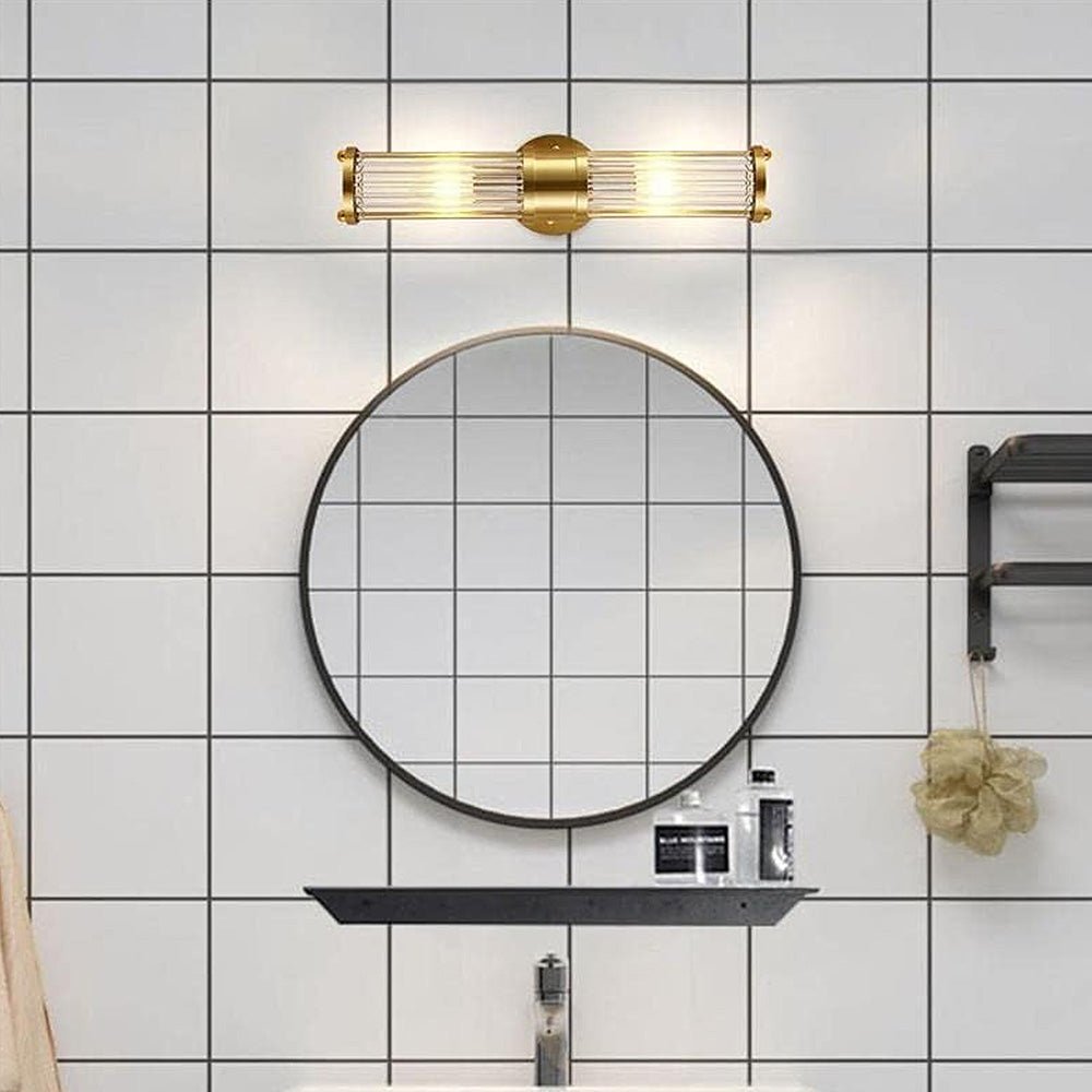 Applique murale dorée pour salle de bain et couloir