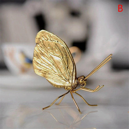 Sculptures de bugs en alliage doré – Décoration