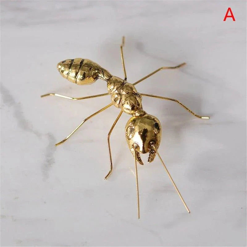Sculptures de bugs en alliage doré – Décoration