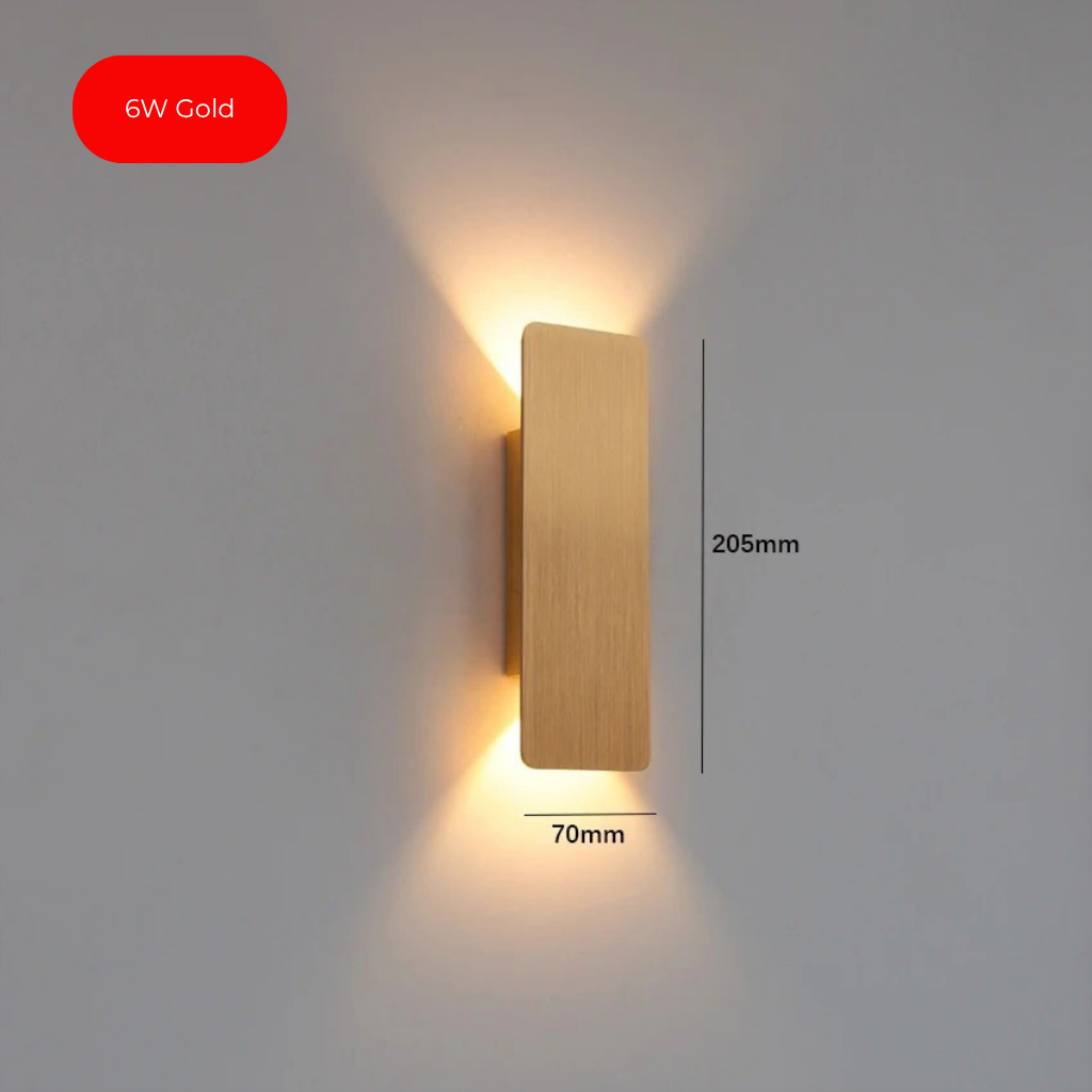 Appliques murales LED dorées étanches – Style et durabilité pour l’extérieur