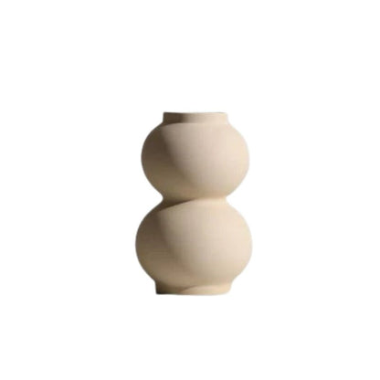 Vase en Céramique et Porte-Bougies Faits Main