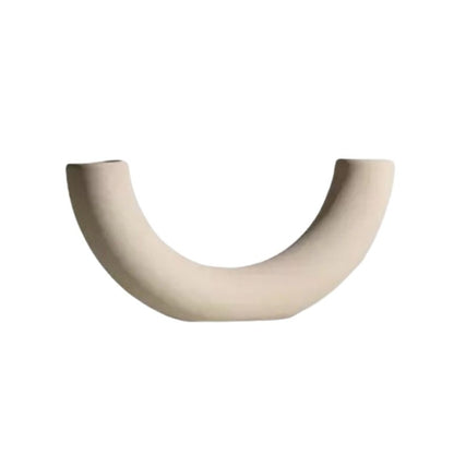 Vase en Céramique et Porte-Bougies Faits Main