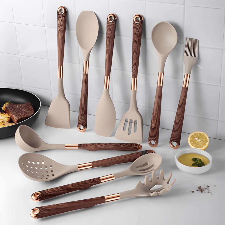 Ustensile de cuisine en silicone résistant à la chaleur et sans BPA