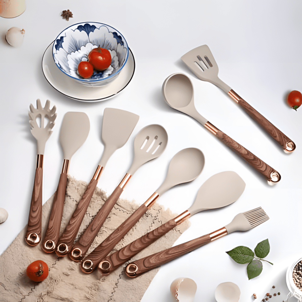Ustensile de cuisine en silicone résistant à la chaleur et sans BPA