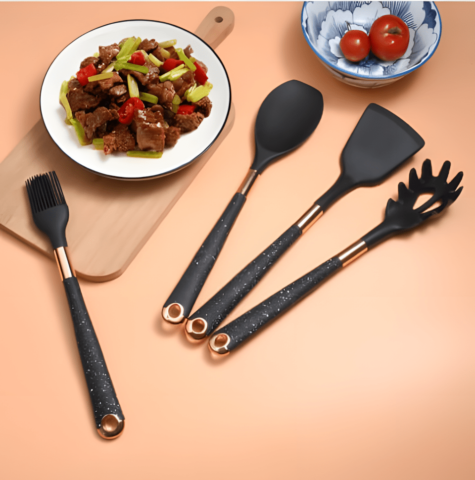 Ustensile de cuisine en silicone résistant à la chaleur et sans BPA