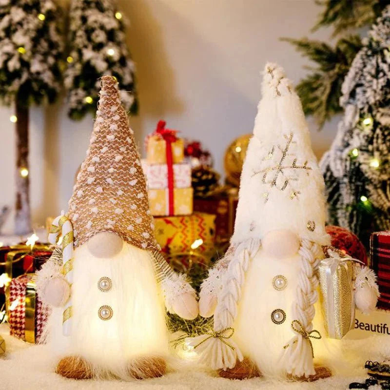 Décoration de Noël gnome illuminé