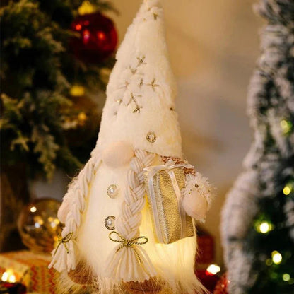 Décoration de Noël gnome illuminé