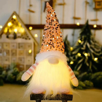 Décoration de Noël gnome illuminé