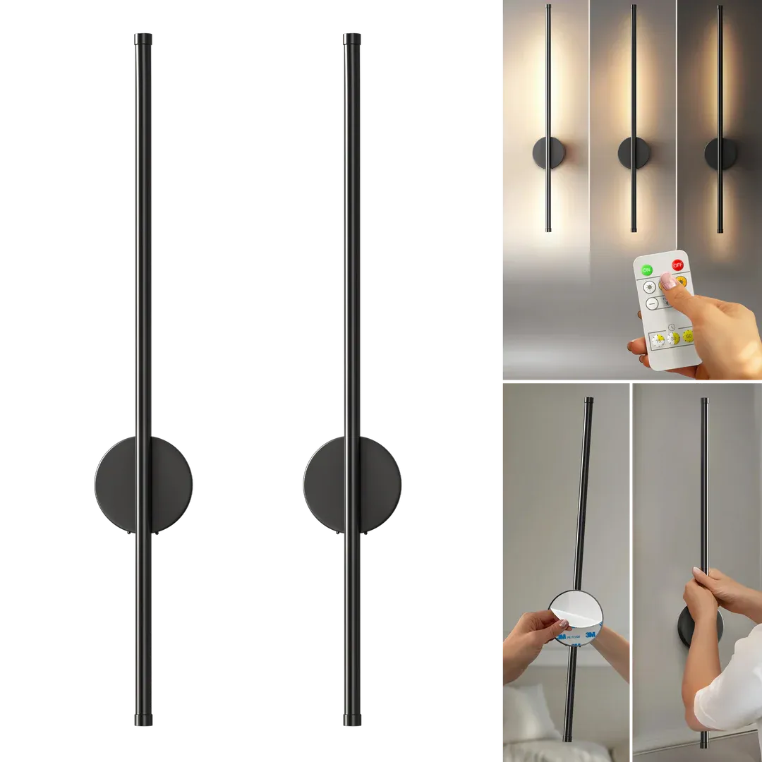 Appliques murales modernes sans fil (ensemble de 2)