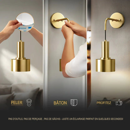 Appliques murales sans fil Glowdrop (ensemble de 2 + 2 ampoules offertes)