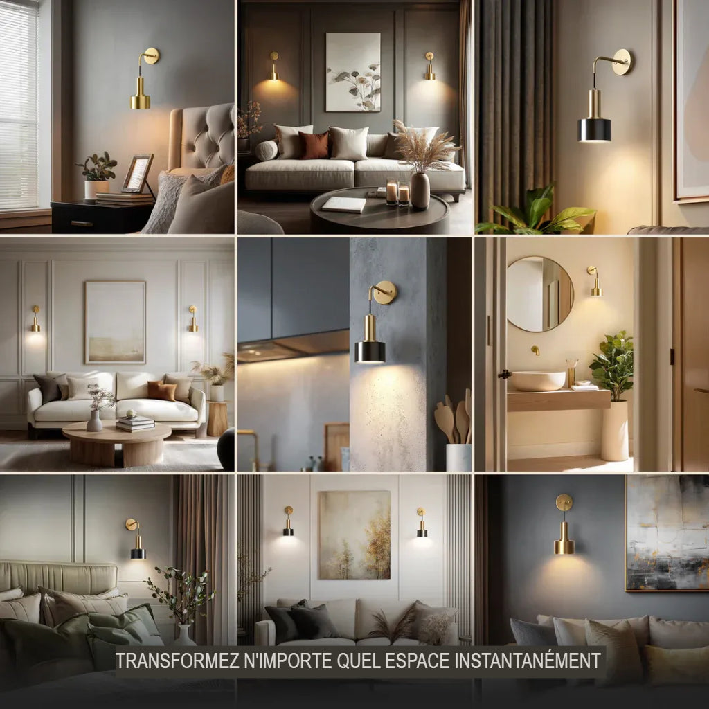 Appliques murales sans fil Glowdrop (ensemble de 2 + 2 ampoules offertes)