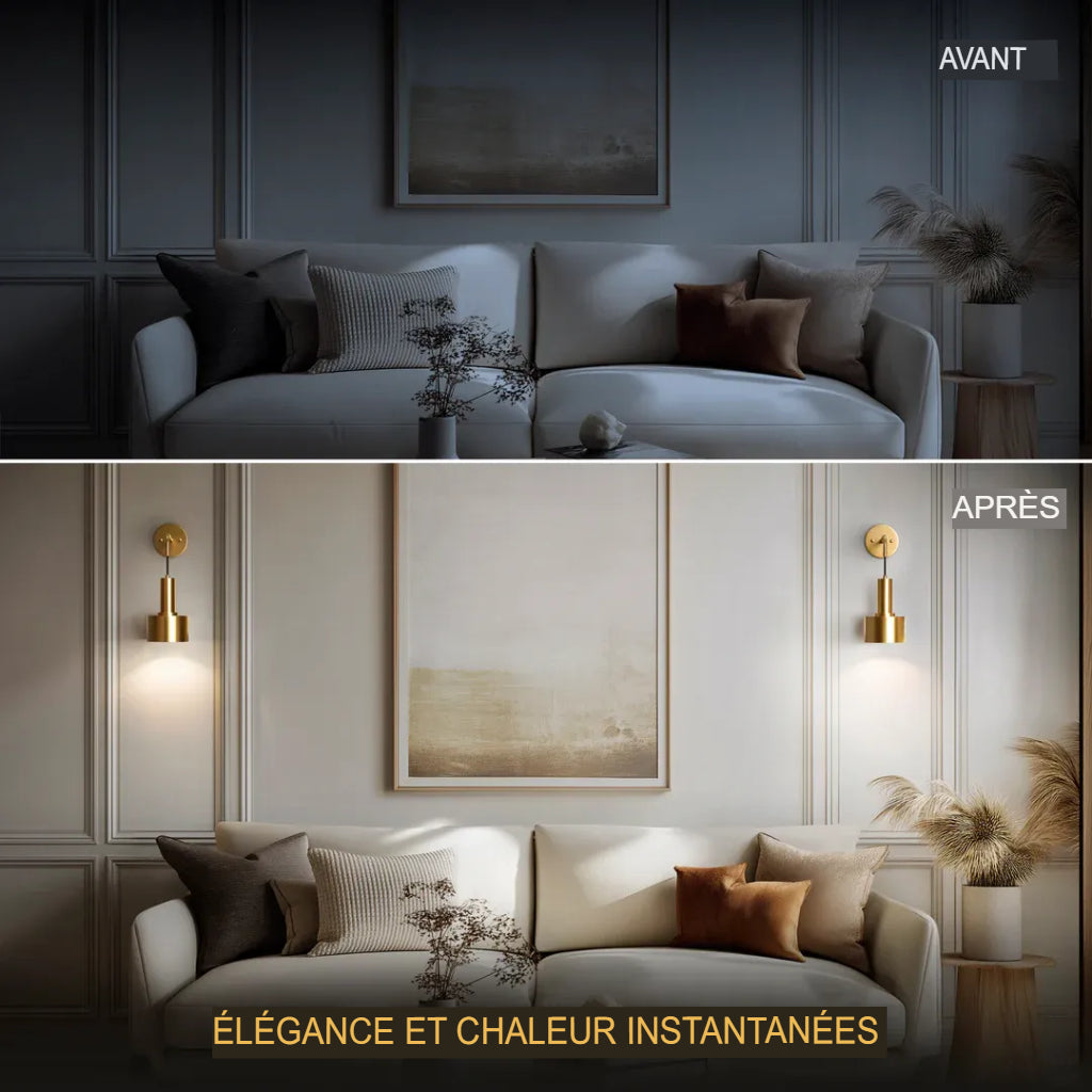 Appliques murales sans fil Glowdrop (ensemble de 2 + 2 ampoules offertes)