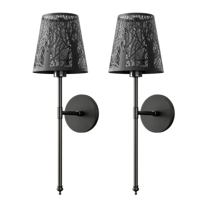 Appareils muraux métalliques sans fil (ensemble de 2)