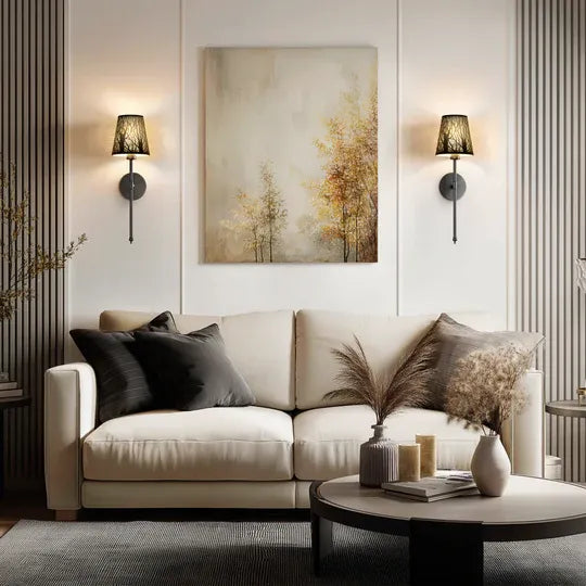 Appareils muraux métalliques sans fil (ensemble de 2)