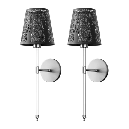 Appareils muraux métalliques sans fil (ensemble de 2)