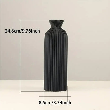 Ensemble de 2 Vases en Plastique Japandi – Pièce Maîtresse