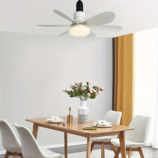 Ventilateur de Plafond LED avec Télécommande – Installation Sans Câblage