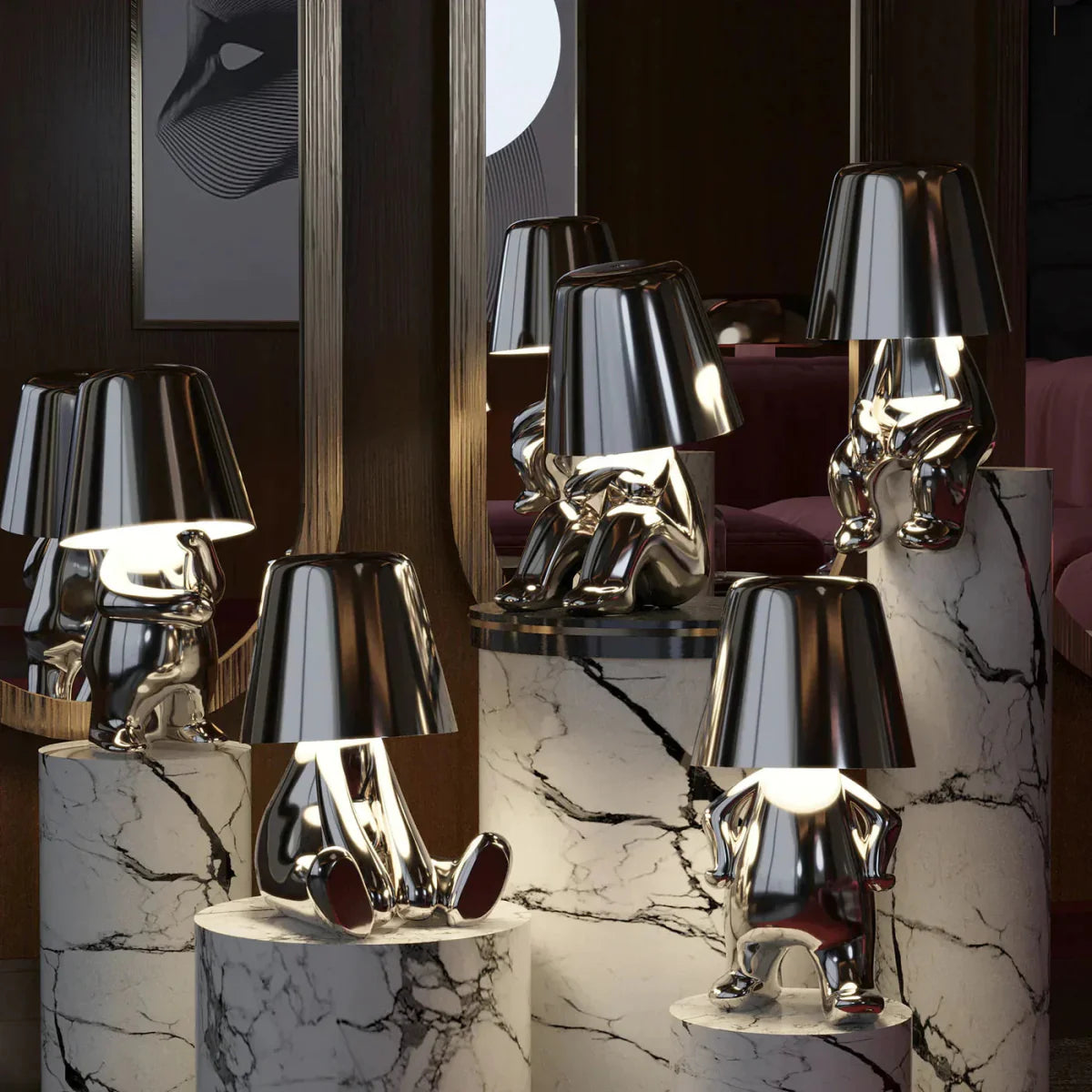 Lampe Petit Bonhomme | Design humanoïde avec contrôle tactile
