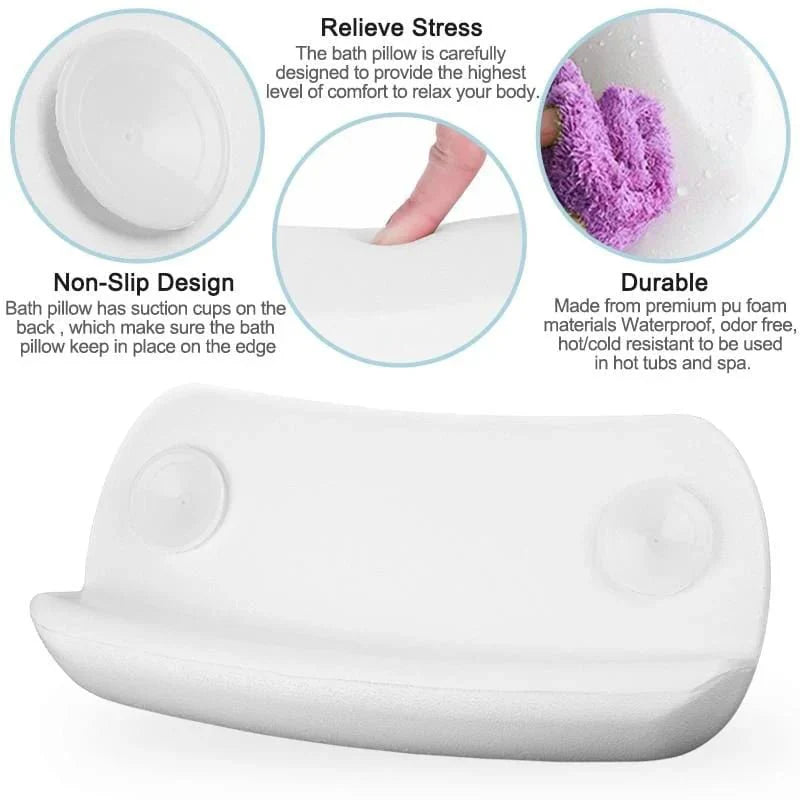 Coussin de bain de luxe – Confortable, ergonomique et étanche
