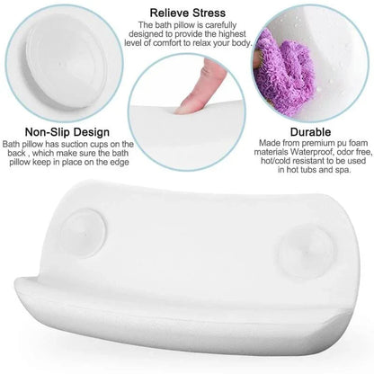 Coussin de bain de luxe – Confortable, ergonomique et étanche