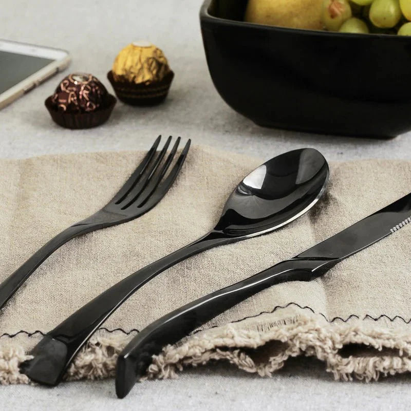 Service de Couverts Maya – Acier Inoxydable Premium 18/10 & Conception par un Chef