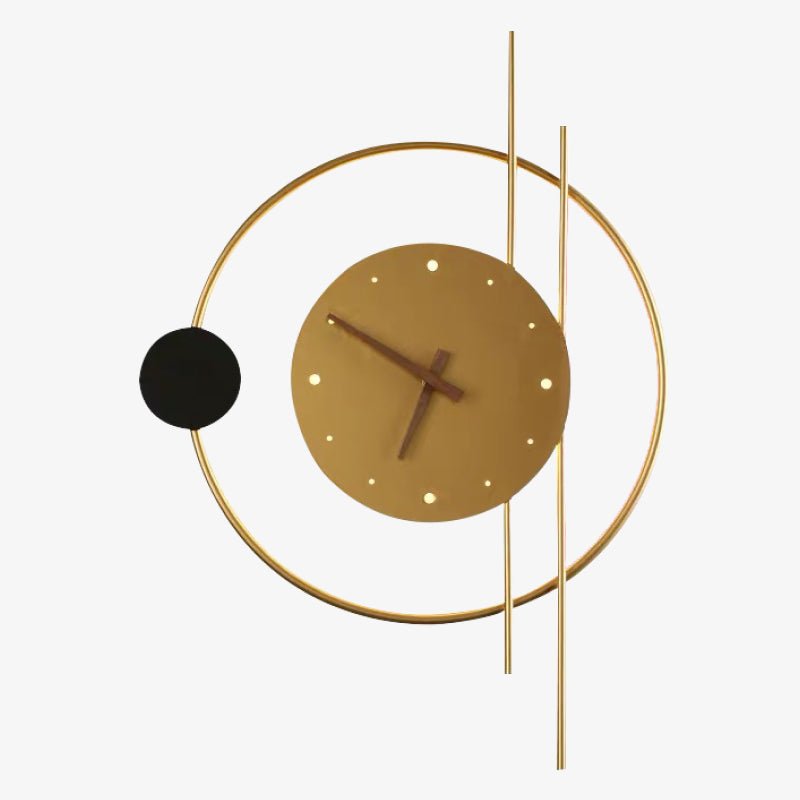 Horloge murale à cadre métallique avec rétroéclairage LED