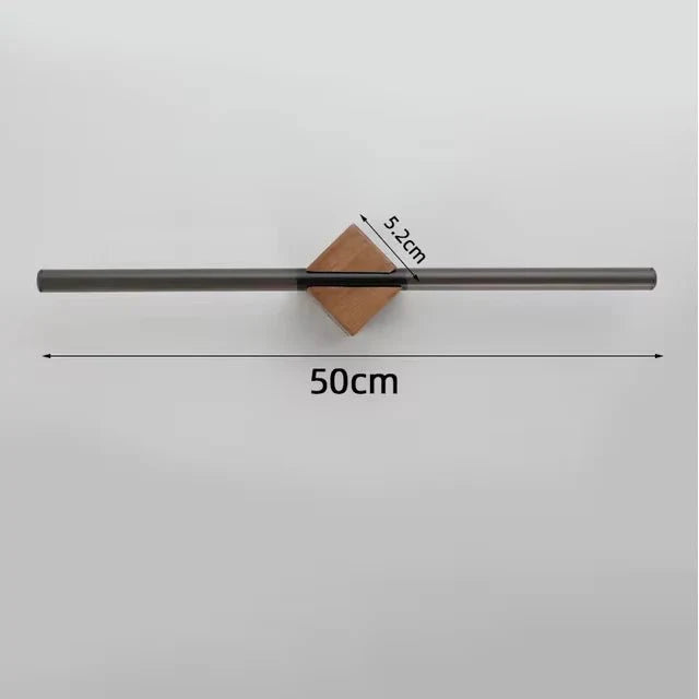 Porte-serviettes de bain minimaliste – Accents en laiton, bois et acrylique