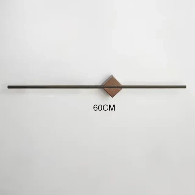 Porte-serviettes de bain minimaliste – Accents en laiton, bois et acrylique