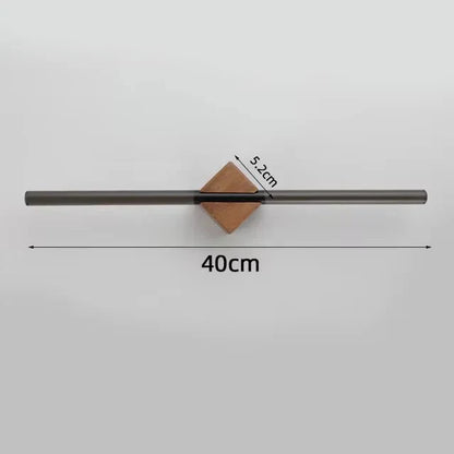 Porte-serviettes de bain minimaliste – Accents en laiton, bois et acrylique