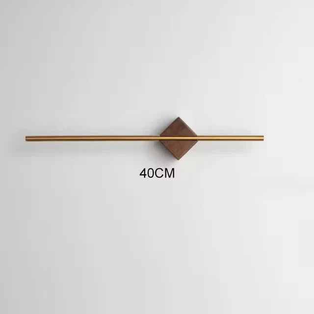 Porte-serviettes de bain minimaliste – Accents en laiton, bois et acrylique