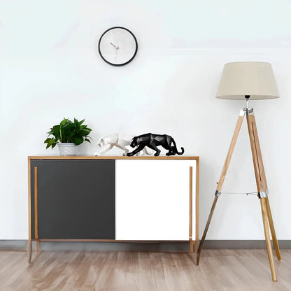 Sculpture de panthère en résine minimaliste