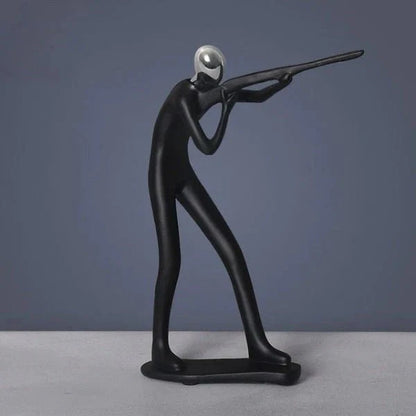 Sculpture sportive moderne et artisanale