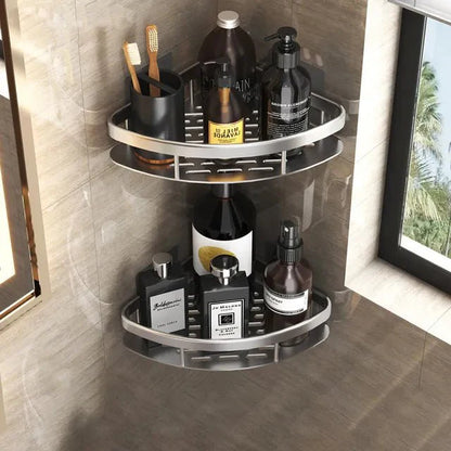 Étagère d’angle de salle de bain sans perçage – Rangement élégant et pratique pour la douche