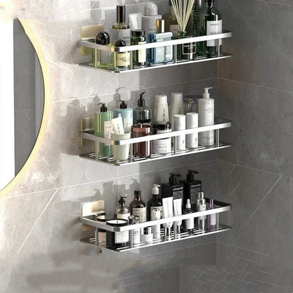 Étagères de salle de bain sans perçage – Gain de place et installation facile