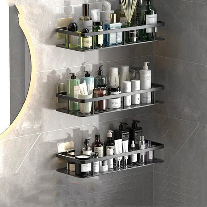 Étagères de salle de bain sans perçage – Gain de place et installation facile