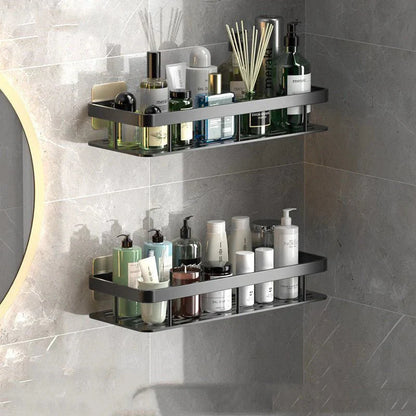 Étagères de salle de bain sans perçage – Gain de place et installation facile