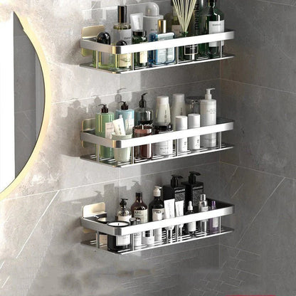 Étagères de salle de bain sans perçage – Gain de place et installation facile
