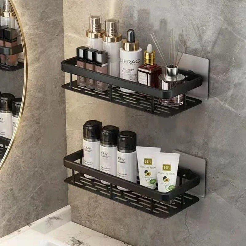 Étagères de salle de bain sans perçage – Gain de place et installation facile
