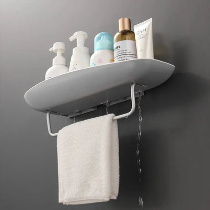 Étagère de douche élégante sans perçage – Idéale pour le rangement du shampooing et des cosmétiques