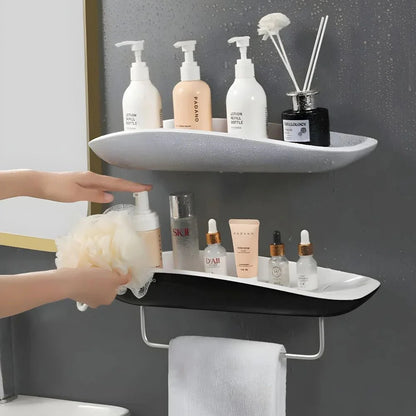 Étagère de douche élégante sans perçage – Idéale pour le rangement du shampooing et des cosmétiques