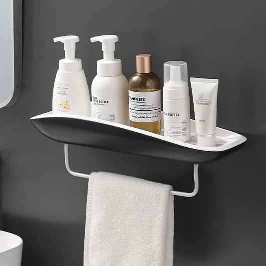 Étagère de douche élégante sans perçage – Idéale pour le rangement du shampooing et des cosmétiques