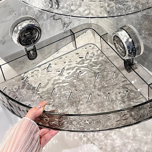 Rangement mural sans perçage – Ventouses puissantes pour salle de bain