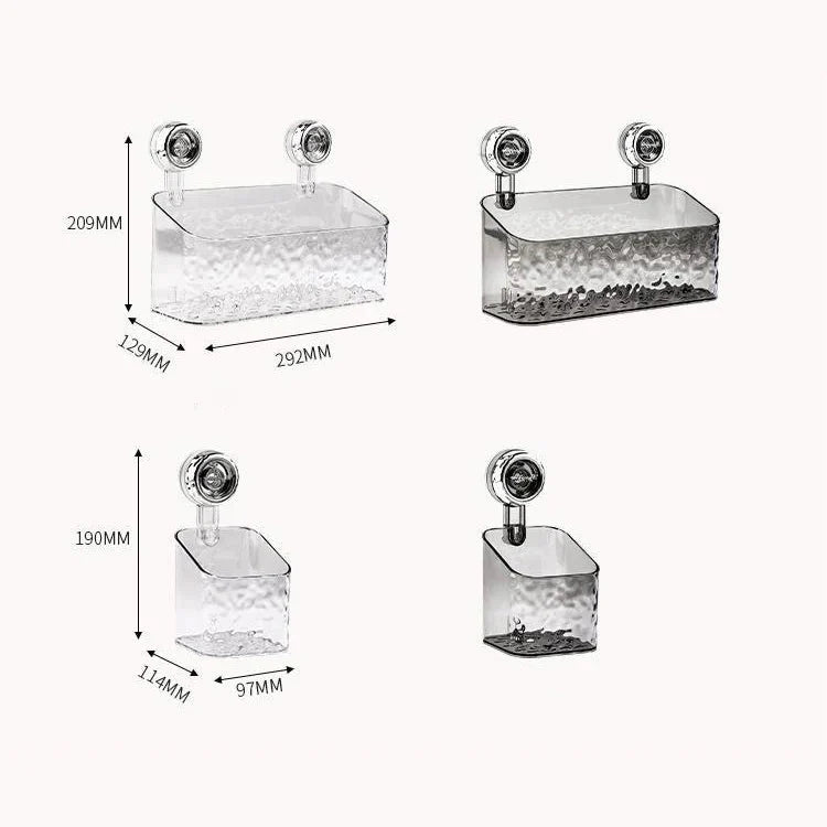 Rangement mural sans perçage – Ventouses puissantes pour salle de bain