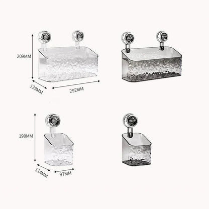 Rangement mural sans perçage – Ventouses puissantes pour salle de bain
