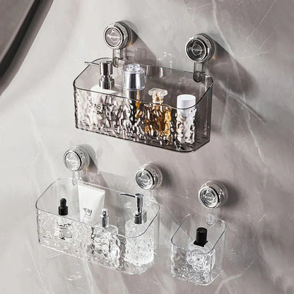 Rangement mural sans perçage – Ventouses puissantes pour salle de bain